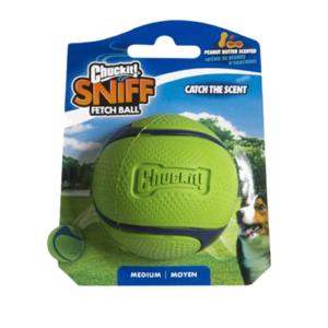 Chuckit! Sniff Fetch Ball Peanut Butter M - Geurende Speelbal voor Honden
