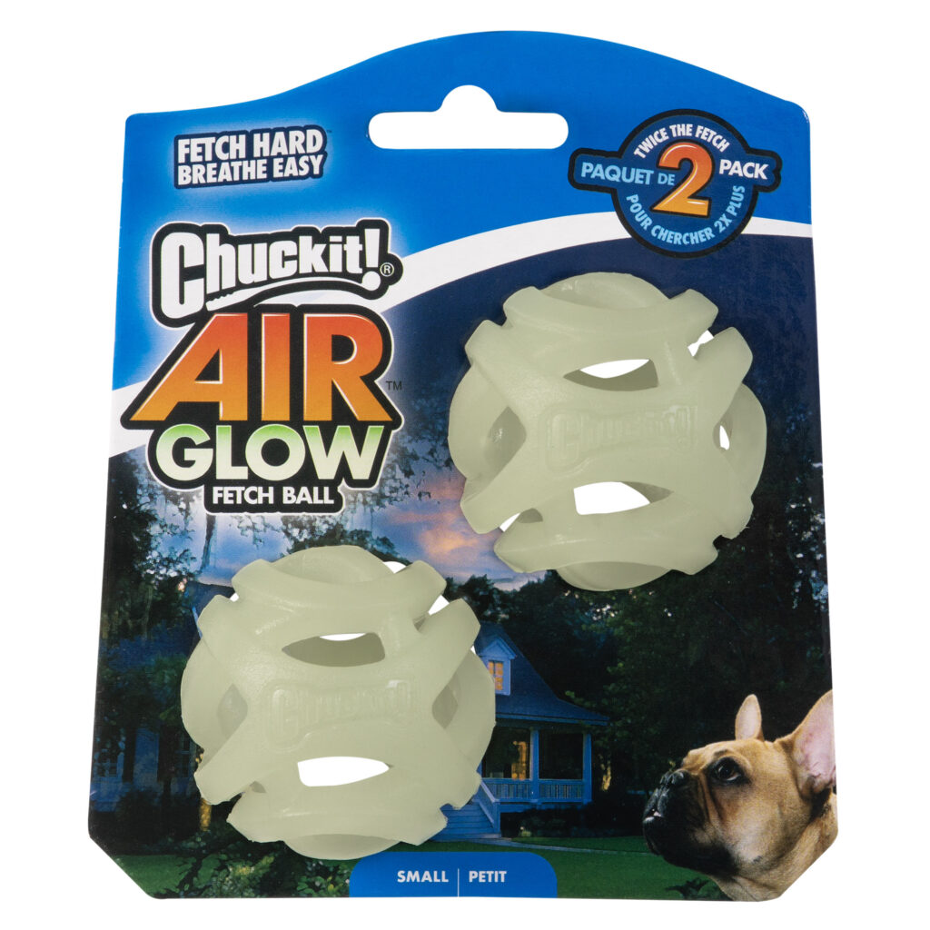 Chuckit! Air Glow Fetch Ball S (2-pack) - Speelgoed voor honden - afbeelding 1