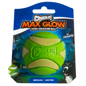 Chuckit! Max Glow Ultra Squeaker Ball M - Speelgoed voor Honden