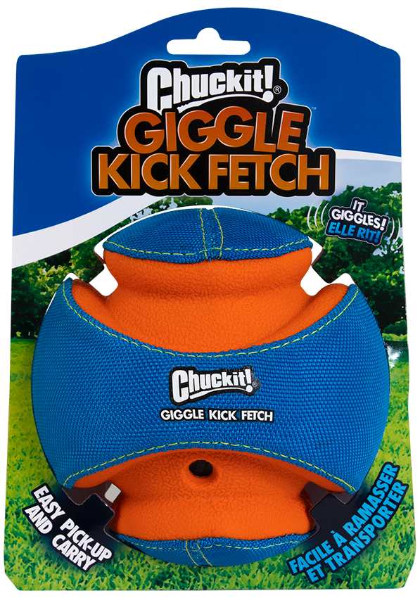 Chuckit! Giggle Kick Fetch - Apporteerbal met Geluid Ø 14 cm - afbeelding 1