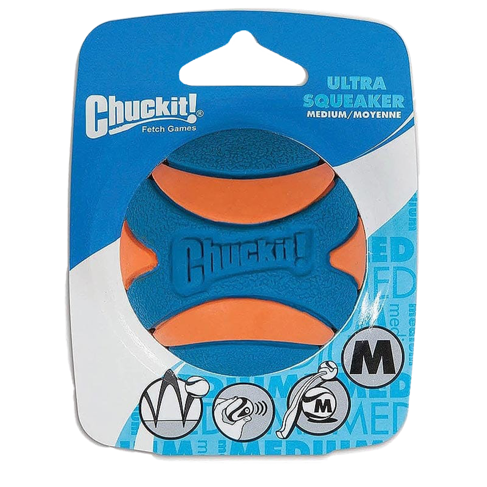 Chuckit! Ultra Squeaker Ball M - Speelgoed voor Honden - afbeelding 1