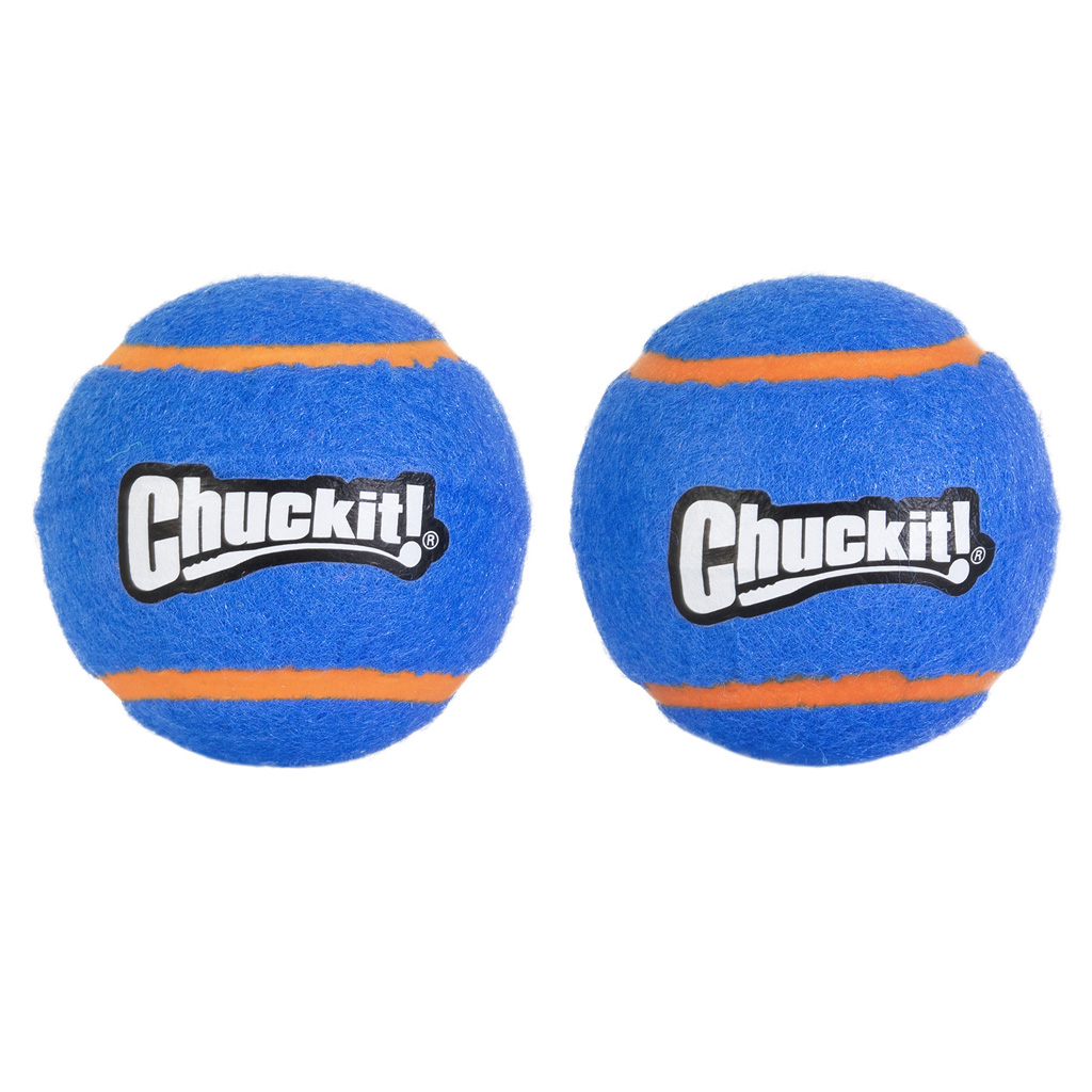 Chuckit! Squeaker Tennis Balls M (2-pack) - Duurzame Speelballen voor Honden - afbeelding 2