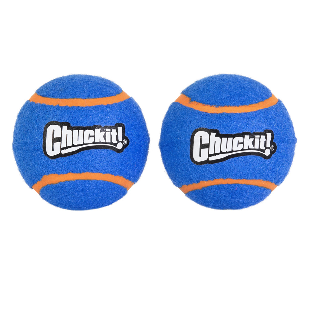 Chuckit! Squeaker Tennis Balls L (2-pack) - Duurzame Speelballen met Pieper - afbeelding 2
