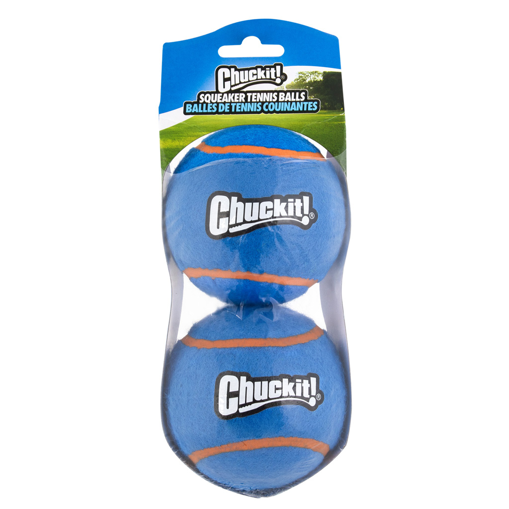 Chuckit! Squeaker Tennis Balls XL (2-pack) - Duurzame speelballen met pieper - afbeelding 1