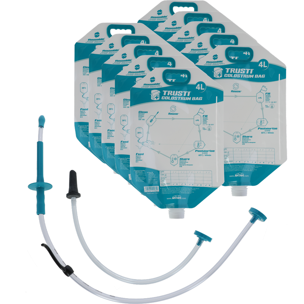 Antahi Trusti Tuber Colostrum Bag Set 10 x 4 L - Kalverfles voor biestverstrekking - afbeelding 1