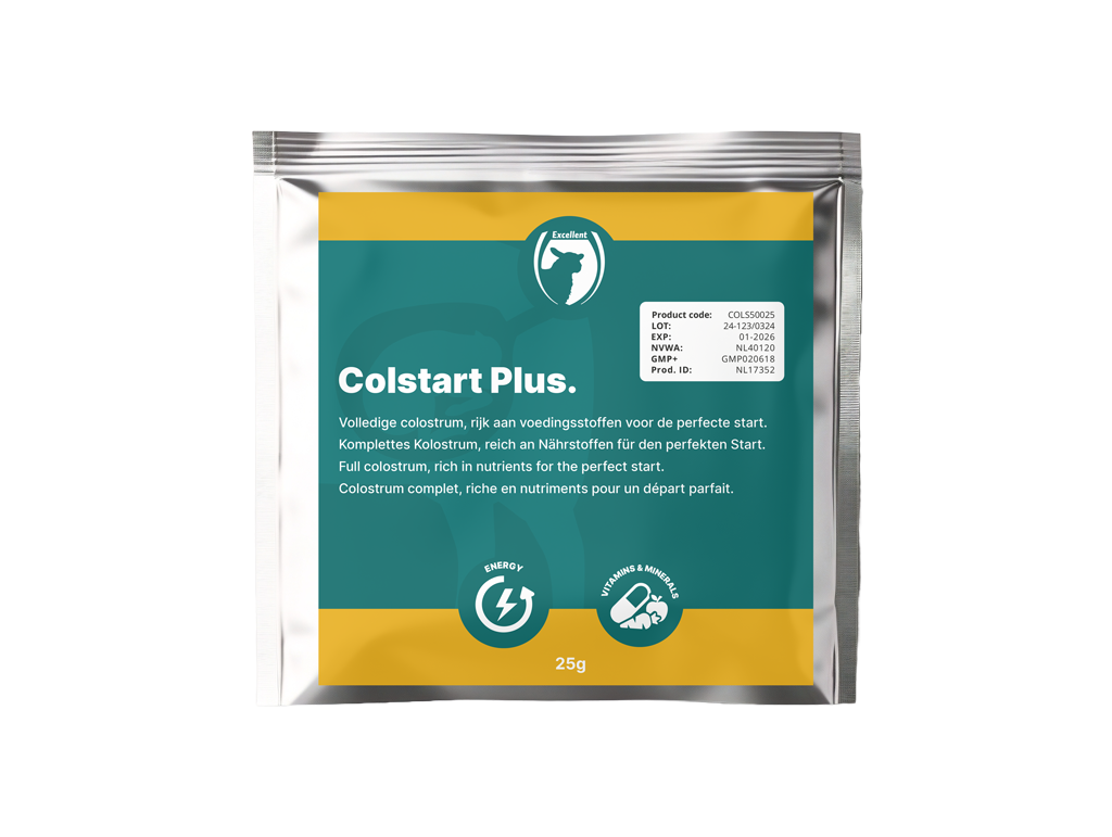 Excellent Colstart Plus 10 x 25 g - Colostrum voor lammeren - afbeelding 2
