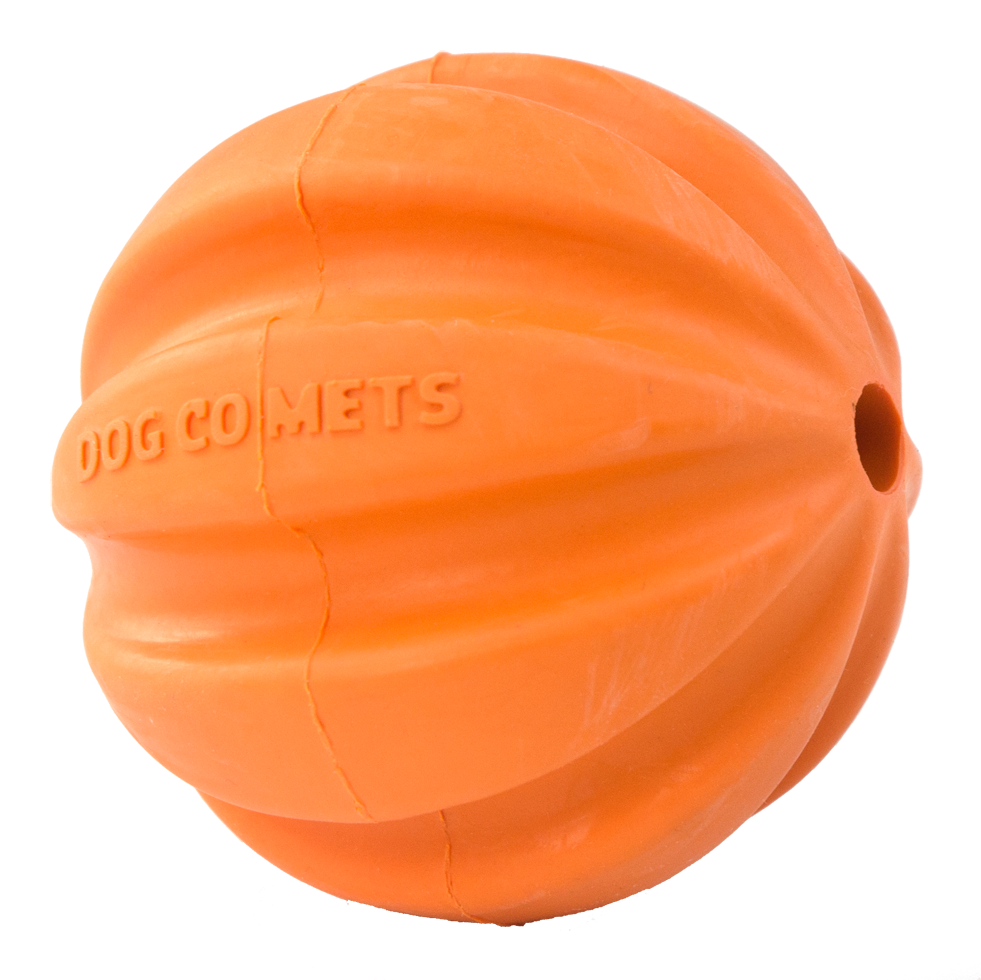 Dog Comets Hale-Bopp Oranje - Rubber Hondenbal voor Apporteren - afbeelding 2