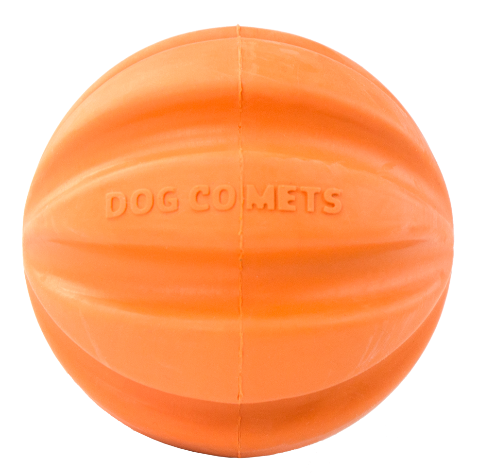Dog Comets Hale-Bopp Oranje - Rubber Hondenbal voor Apporteren - afbeelding 3