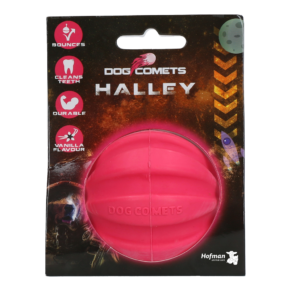 Dog Comets Hale-Bopp Roze - Duurzame Rubber Hondenbal met Touw