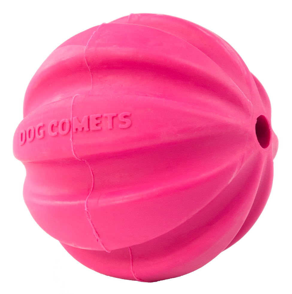 Dog Comets Hale-Bopp Roze - Duurzame Rubber Hondenbal met Touw - afbeelding 4