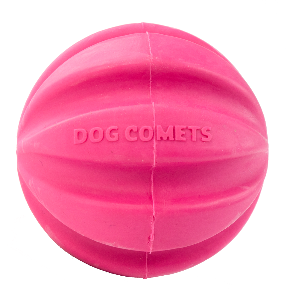 Dog Comets Hale-Bopp Roze - Duurzame Rubber Hondenbal met Touw - afbeelding 3