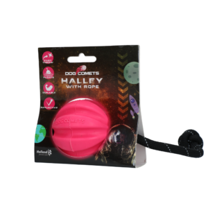 Dog Comets Hale-Bopp Hondenbal met Touw Roze