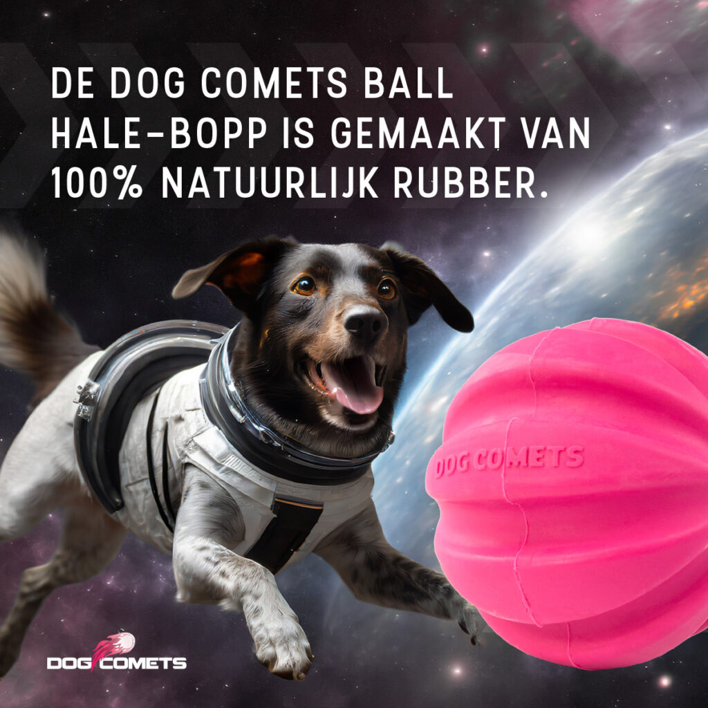 Dog Comets Hale-Bopp Hondenbal met Touw Roze - afbeelding 3