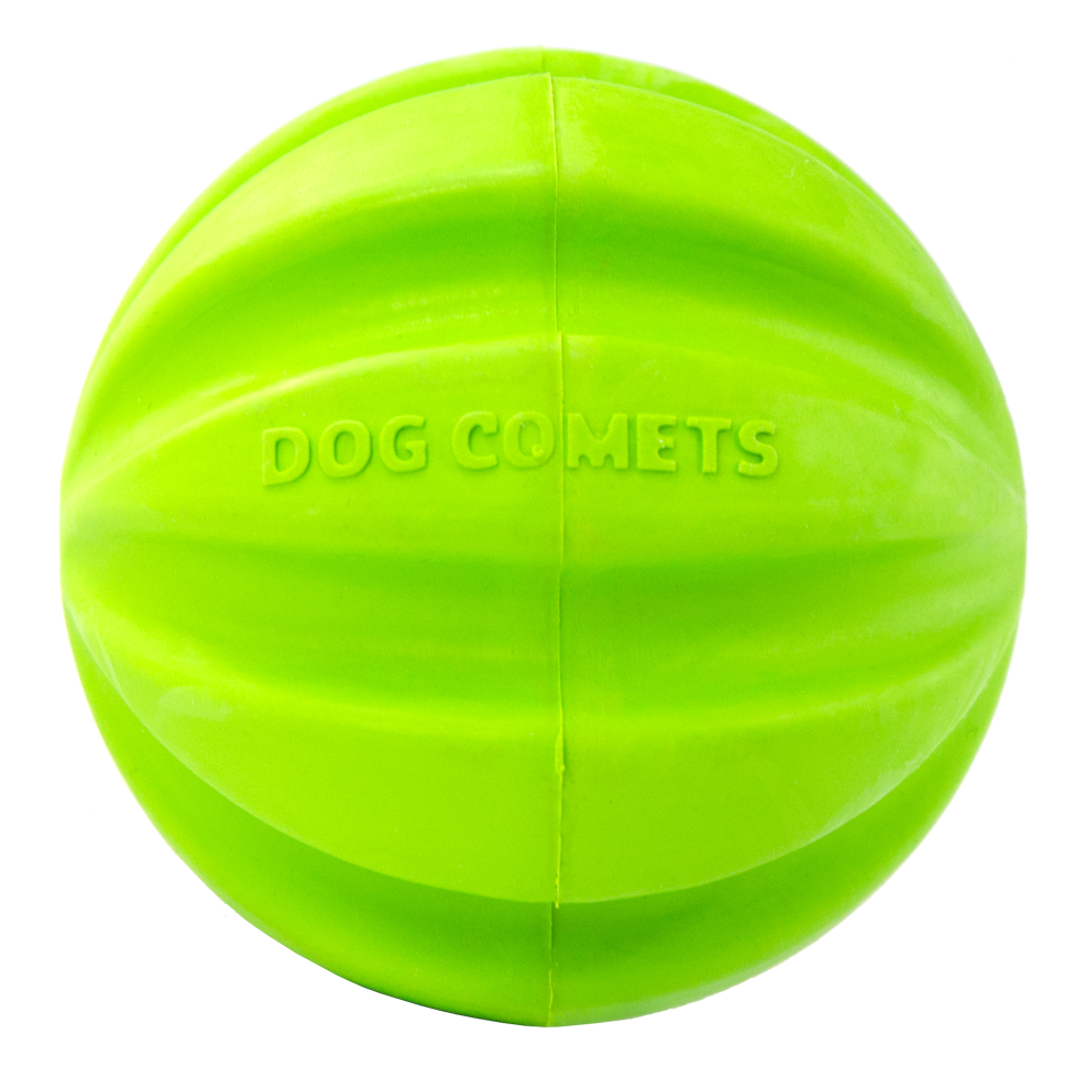 Dog Comets Hale Bopp Groen - Duurzame Rubber Hondenbal met Touw - afbeelding 3