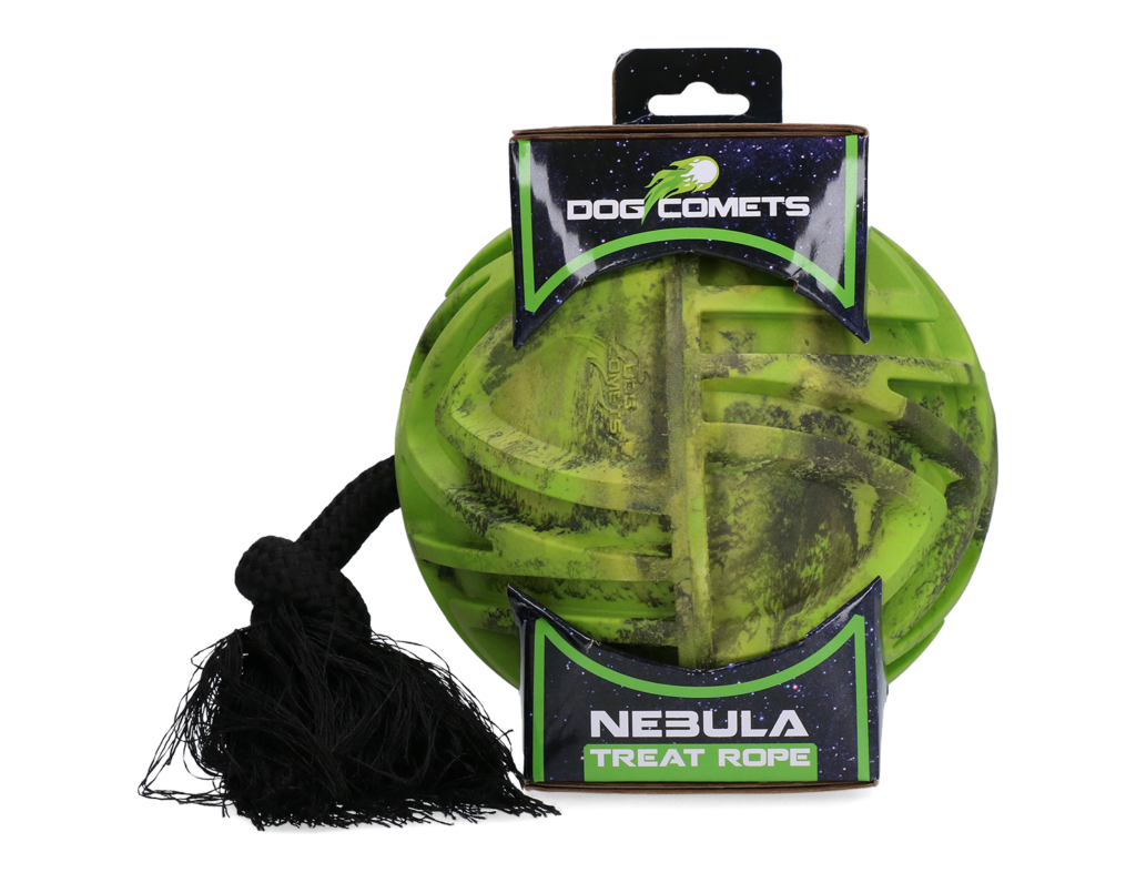 Dog Comets Nebula Treat Rope Groen - 3-in-1 Hondenspeeltje