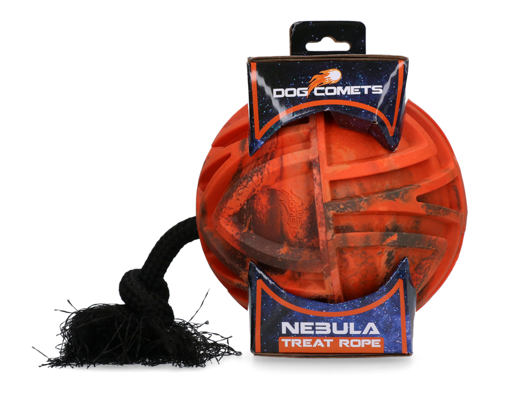 Dog Comets Nebula Treat Rope Oranje - 3-in-1 Hondenspeeltje
