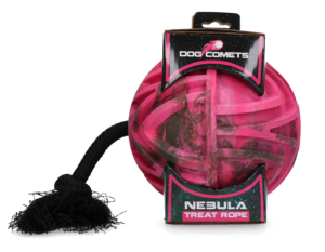Dog Comets Nebula Treat Rope Roze - 3-in-1 Speeltje voor Honden