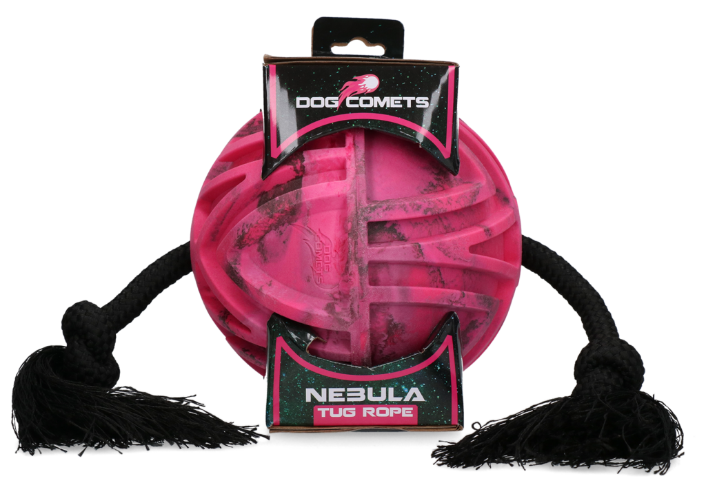 Dog Comets Nebula Tug Rope Roze - Trek- en apporteerspeelgoed voor honden
