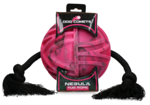 Dog Comets Nebula Tug Rope Roze - Trek- en apporteerspeelgoed voor honden