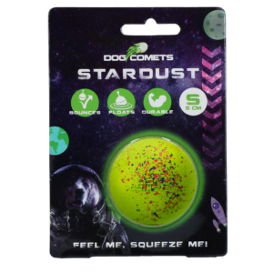 Dog Comets Stardust Groen S - Speelbal van Natuurlijk Rubber voor Honden