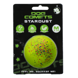 Dog Comets Stardust Groen M - Speelbal van Natuurlijk Rubber voor Honden