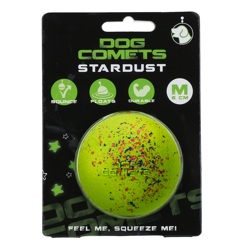 Dog Comets Stardust Groen M - Speelbal van Natuurlijk Rubber voor Honden - afbeelding 1