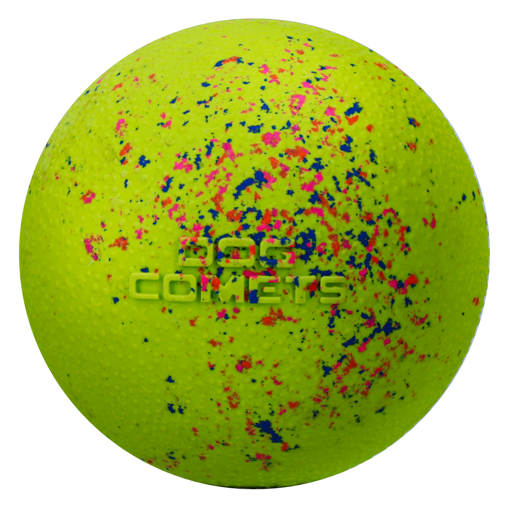 Dog Comets Stardust Groen M (2-Pack) - Speelbal van Natuurlijk Rubber - afbeelding 2