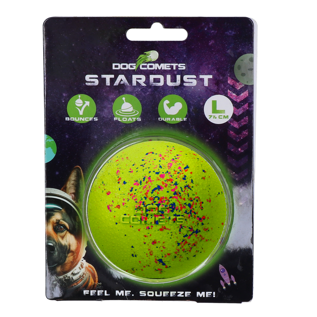 Dog Comets Stardust Bal Groen L - Speelgoed voor Honden - afbeelding 1