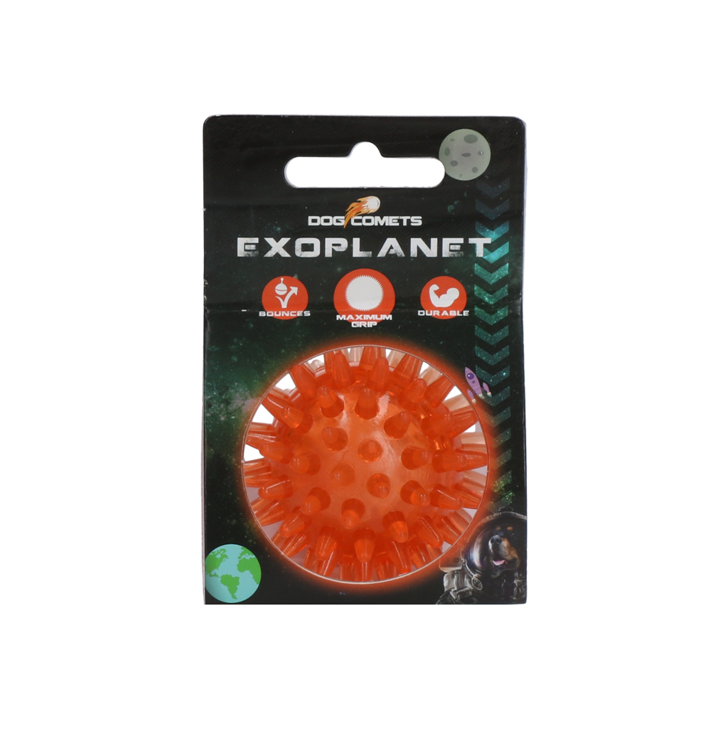 Dog Comets Exoplanet Egelbal S Oranje - Speelgoed voor Honden - afbeelding 1