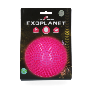 Dog Comets Exoplanet Egelbal L Roze - Speelgoed voor Honden