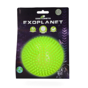 Dog Comets Exoplanet Egelbal Groen - Drijvend Hondenspeelgoed met Pieper