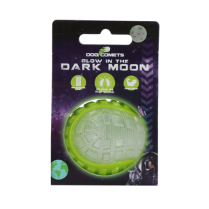 Dog Comets Glow In The Dark Moon Bal S Groen - Speelgoed voor Honden