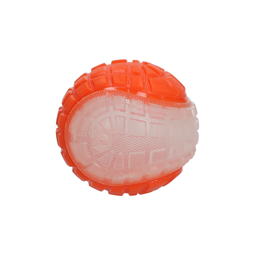 Dog Comets Glow In The Dark Moon Bal M Oranje - Speelgoed voor Honden - afbeelding 2