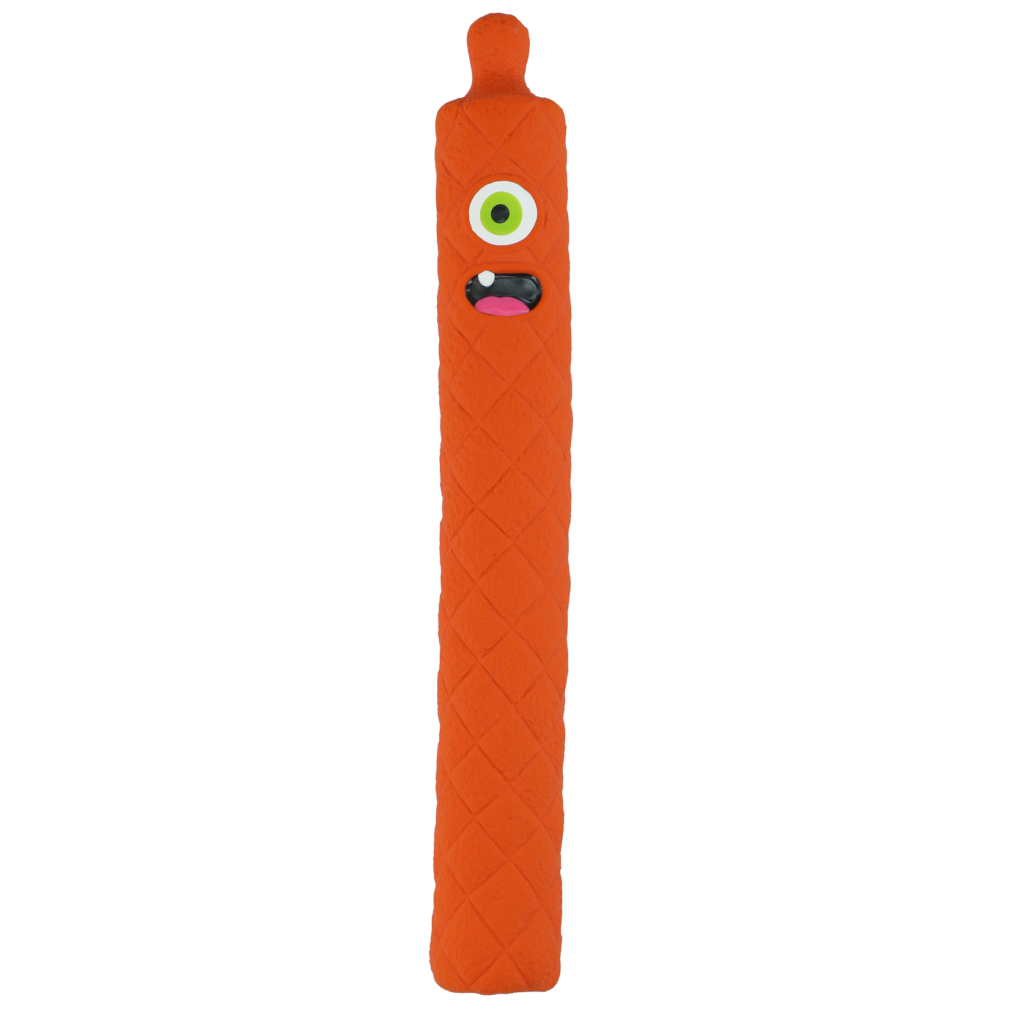 Dog Comets Latex Invaders Oranje L - Duurzaam Hondenspeeltje van Natuurlijk Latex - afbeelding 2