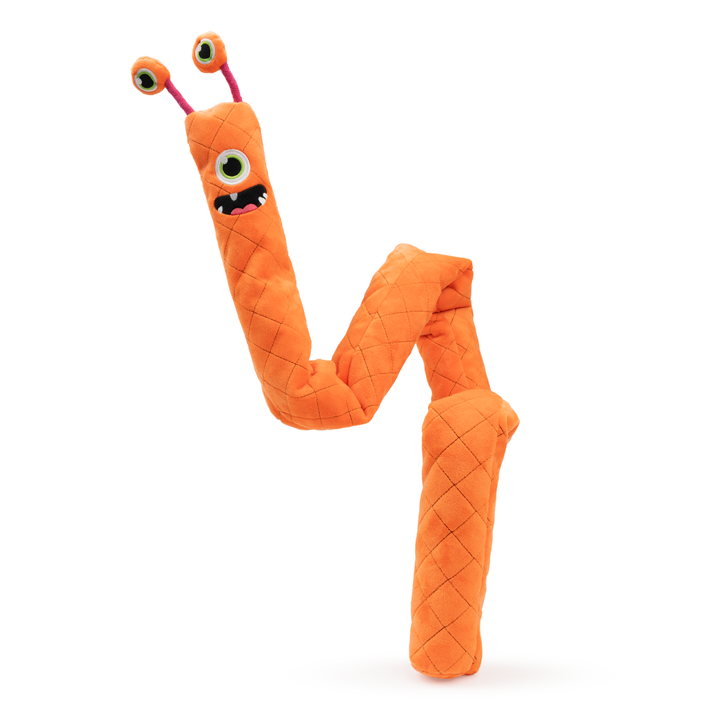 Dog Comets Invaders XXL Oranje - Extra lang knuffel- en hondenspeeltje - afbeelding 2