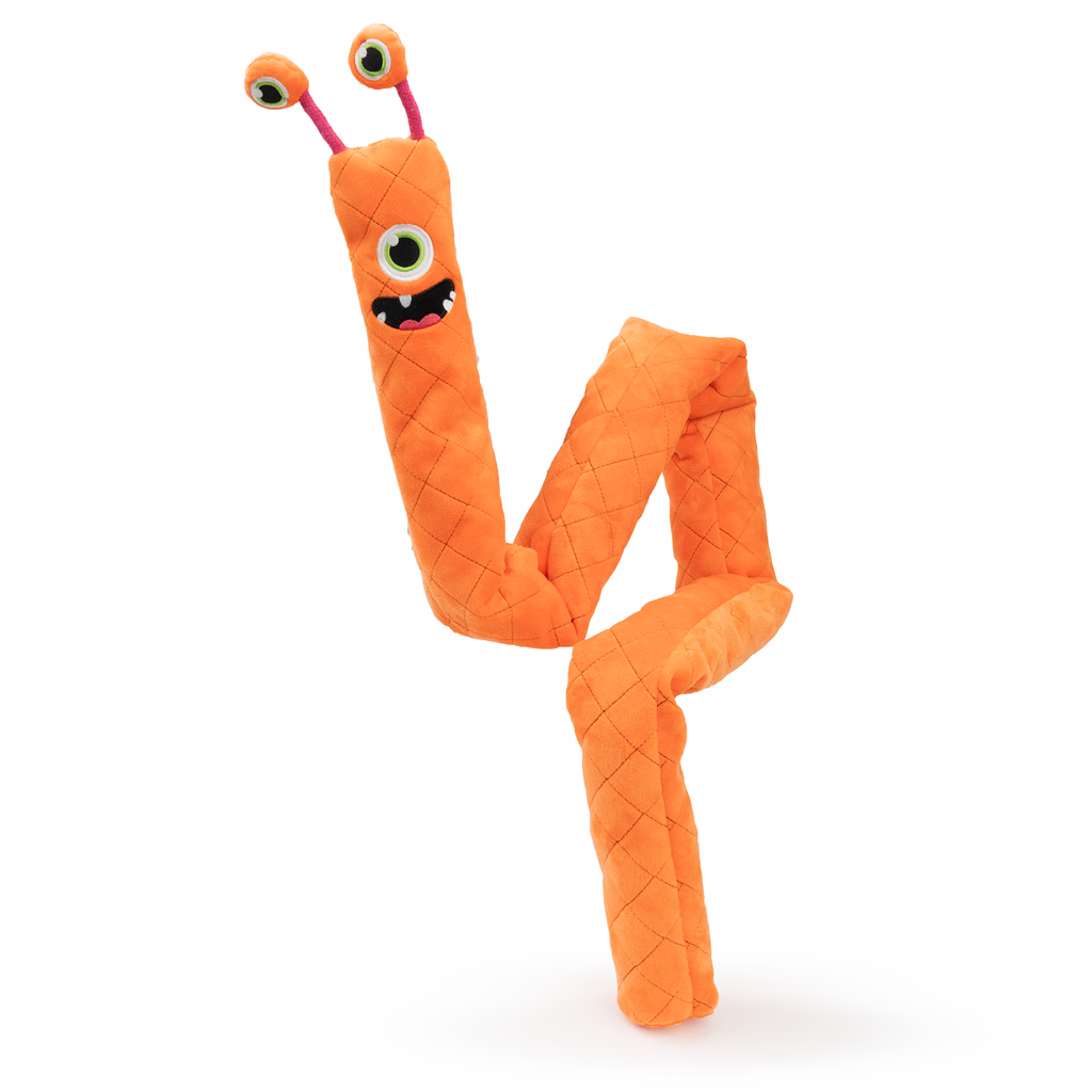 Dog Comets Invaders XXL Oranje - Extra lang knuffel- en hondenspeeltje - afbeelding 3