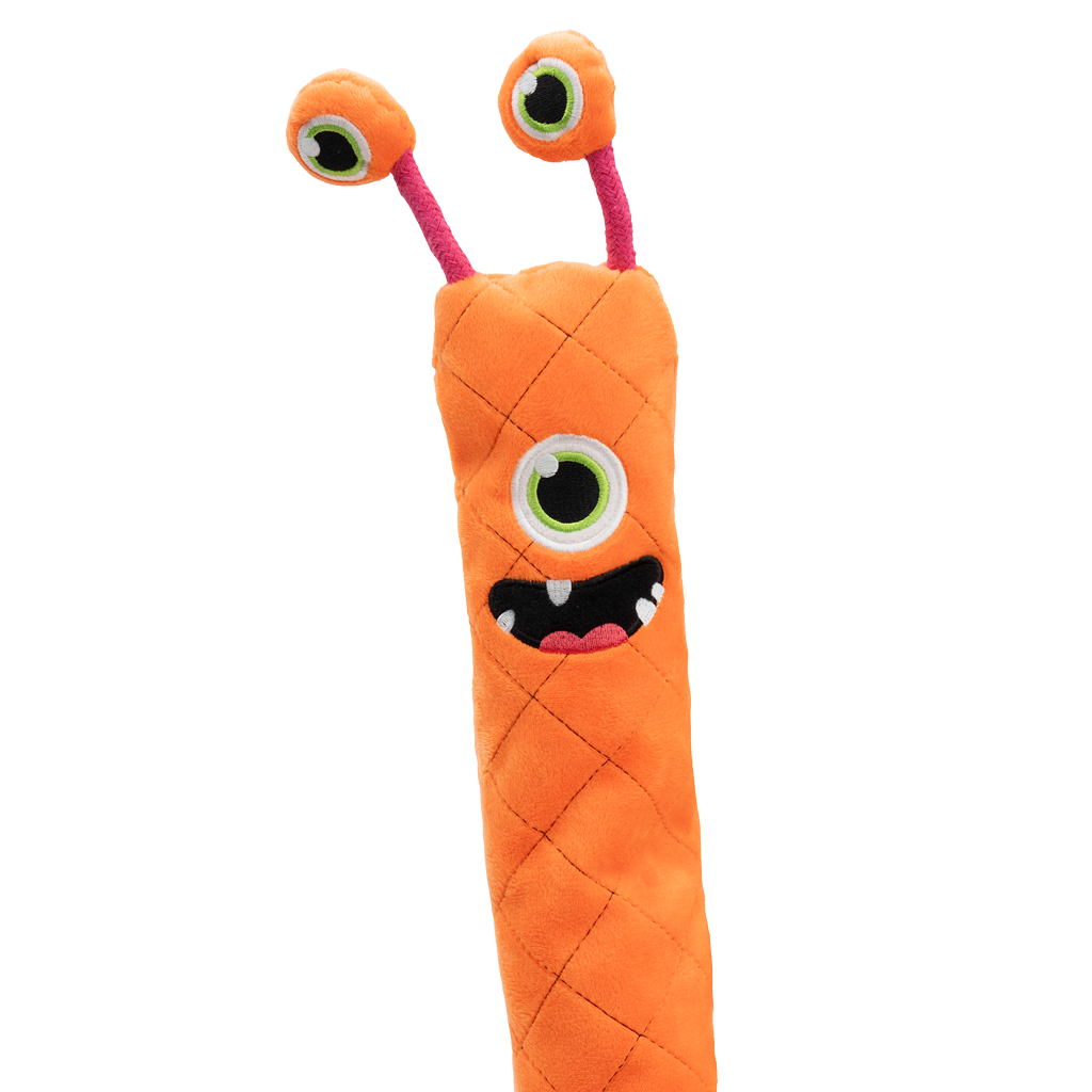 Dog Comets Invaders XXL Oranje - Extra lang knuffel- en hondenspeeltje - afbeelding 4