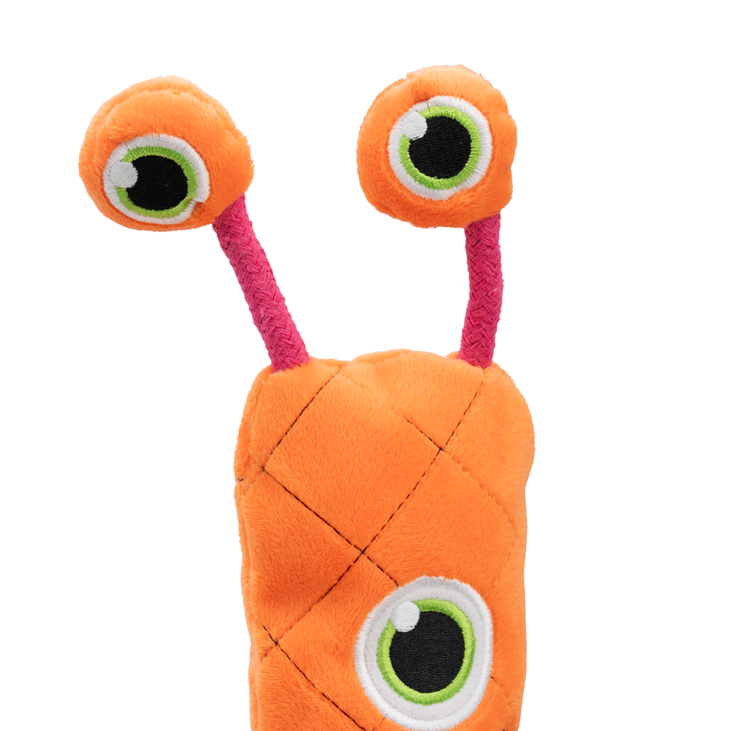 Dog Comets Invaders XXL Oranje - Extra lang knuffel- en hondenspeeltje - afbeelding 6
