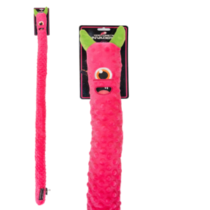 Dog Comets Invaders XXL Roze - Extra lang knuffel- en hondenspeeltje