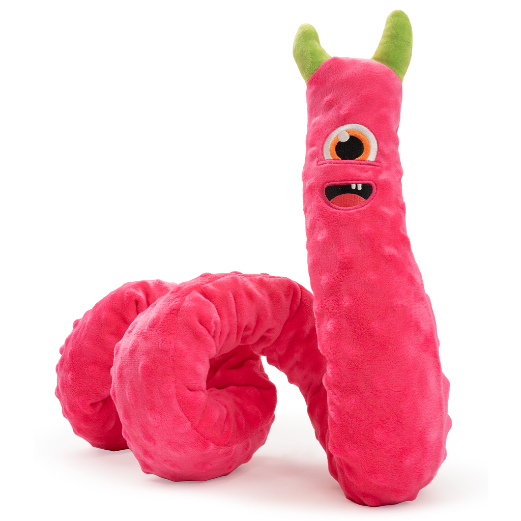 Dog Comets Invaders XXL Roze - Extra lang knuffel- en hondenspeeltje - afbeelding 2