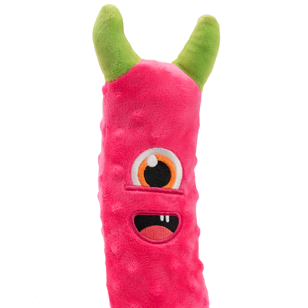 Dog Comets Invaders XXL Roze - Extra lang knuffel- en hondenspeeltje - afbeelding 3