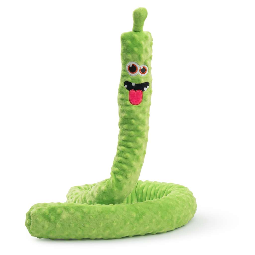 Dog Comets Invaders XXL Groen - Extra lang knuffel- en hondenspeeltje - afbeelding 2