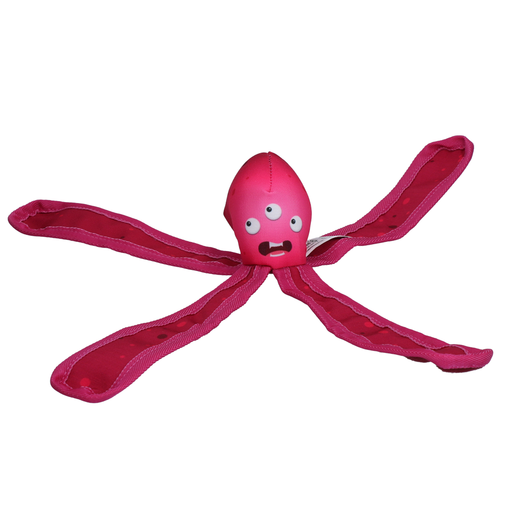Dog Comets Alien Octo M Roze - Drijvend Hondenspeeltje met Pieper - afbeelding 2