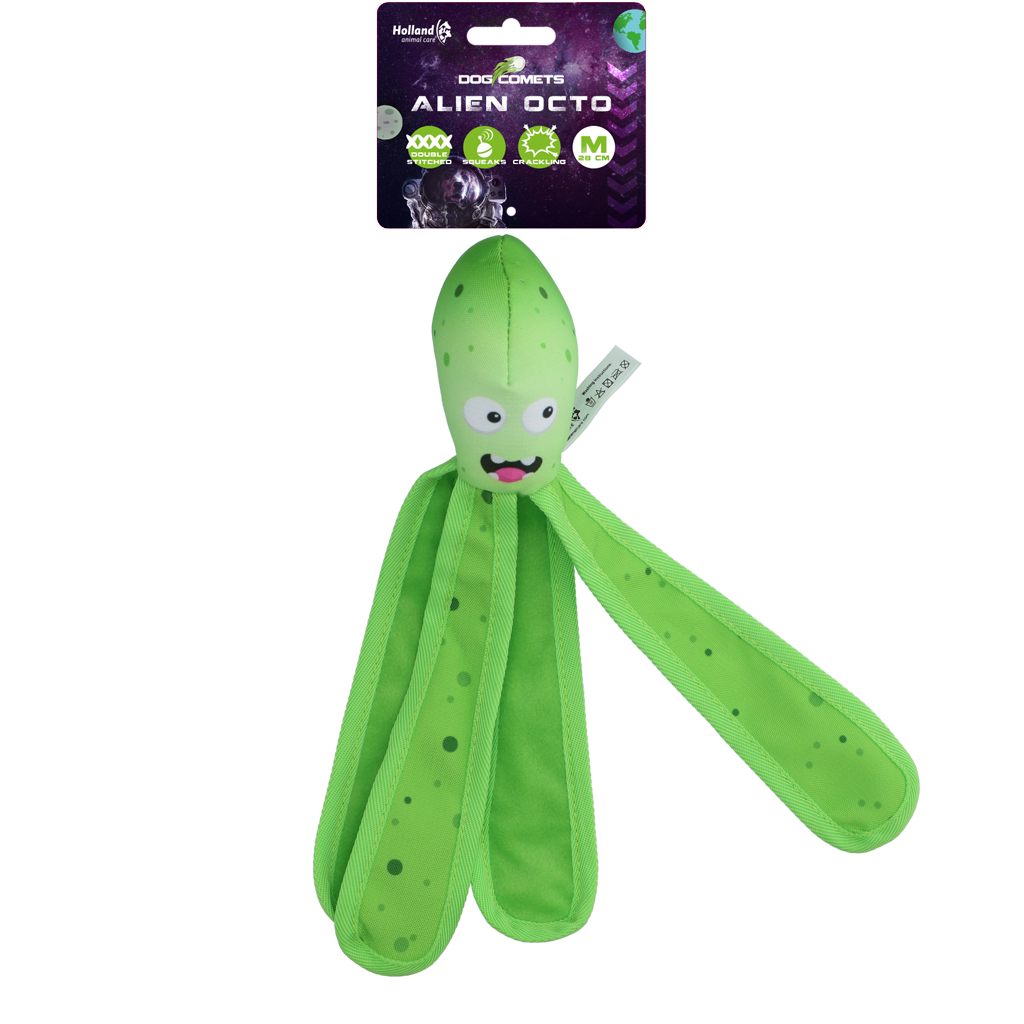 Dog Comets Alien Octo M Groen - Stevig Drijvend Hondenspeeltje - afbeelding 1