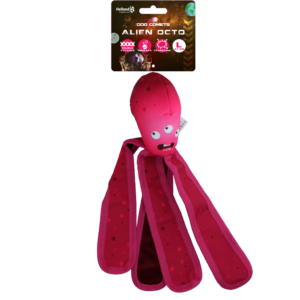 Dog Comets Alien Octo L Roze - Stevig Drijvend Hondenspeeltje