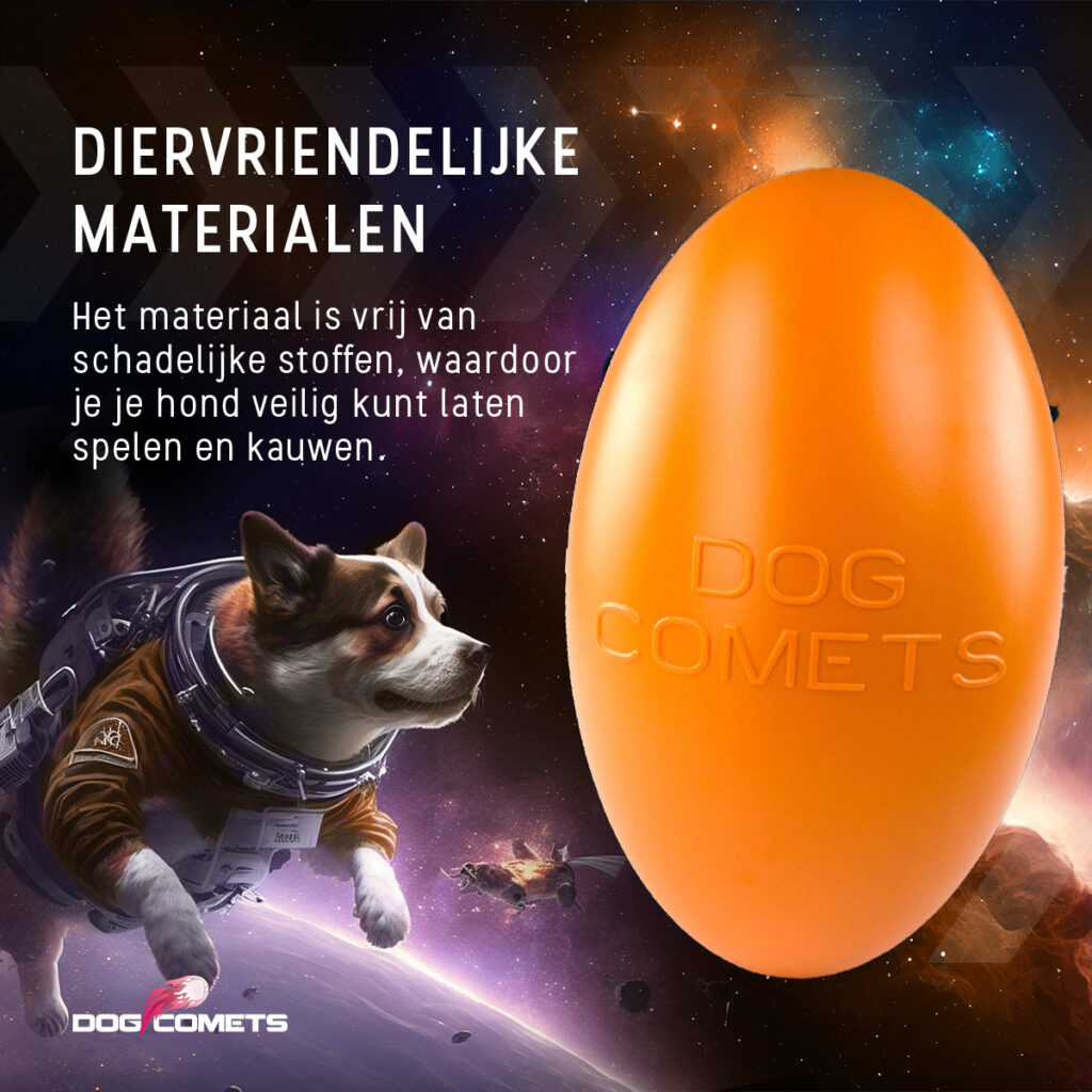 Dog Comets Pan-Stars Oranje L - Duurzaam Hondenspeelgoed - afbeelding 4