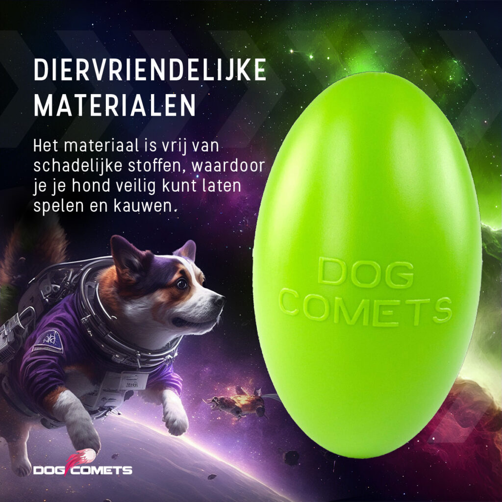 Dog Comets Pan-Stars Groen M - Duurzaam Hondenspeelgoed - afbeelding 4