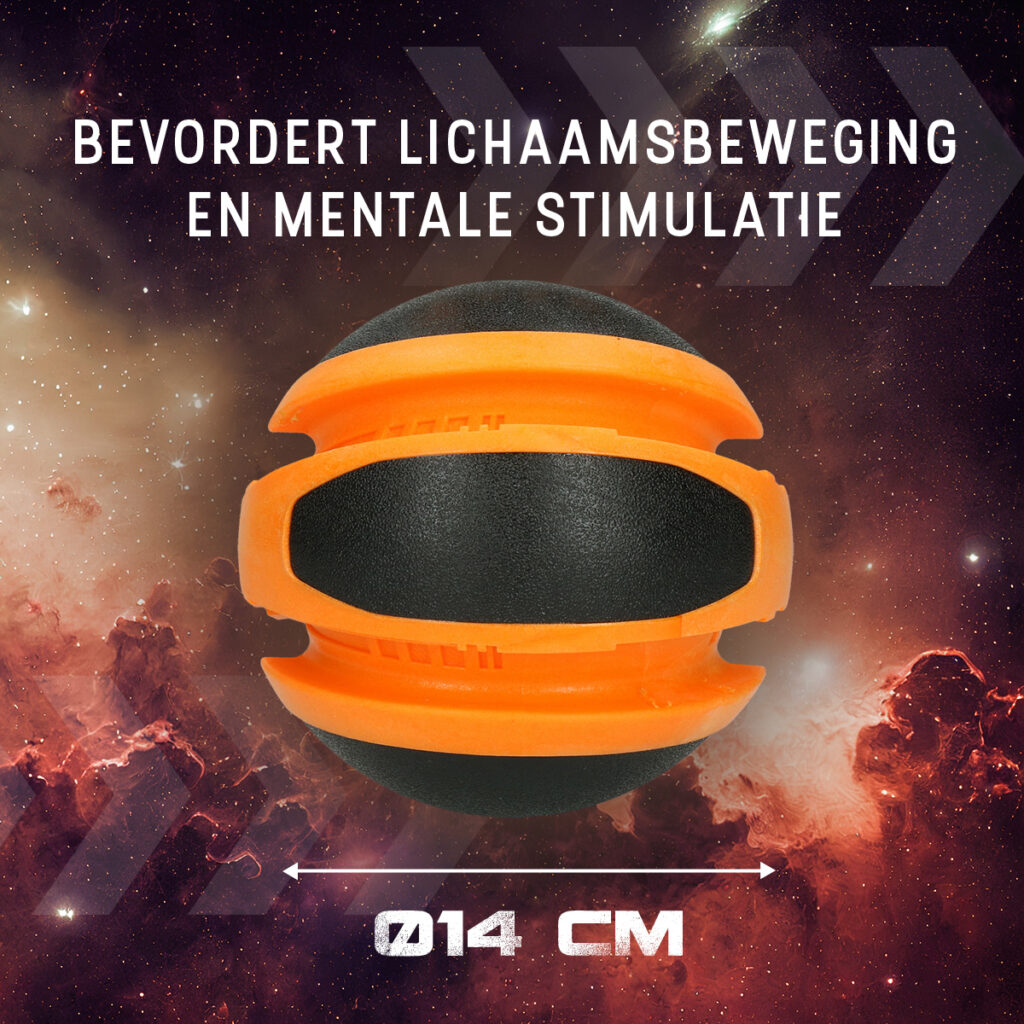 Dog Comets Planets Oranje 14 cm Speelbal voor Honden - afbeelding 5