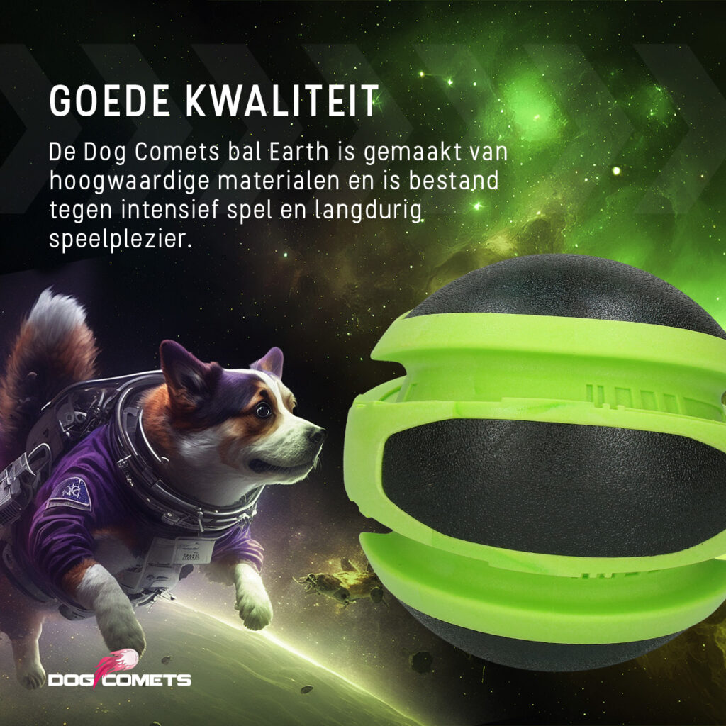 Dog Comets Planets Groen - Speelbal voor Honden, Ø 14 cm - afbeelding 6