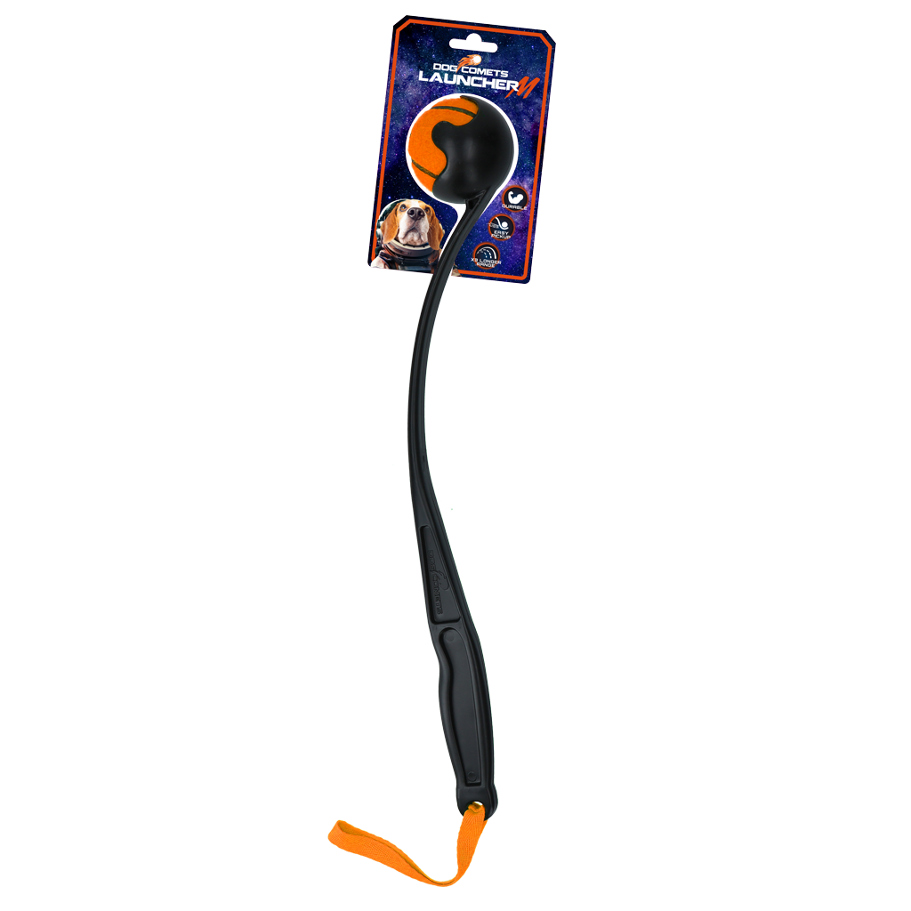 Dog Comets Launcher (Werpstok) Oranje M - Ballenwerper voor honden - afbeelding 1